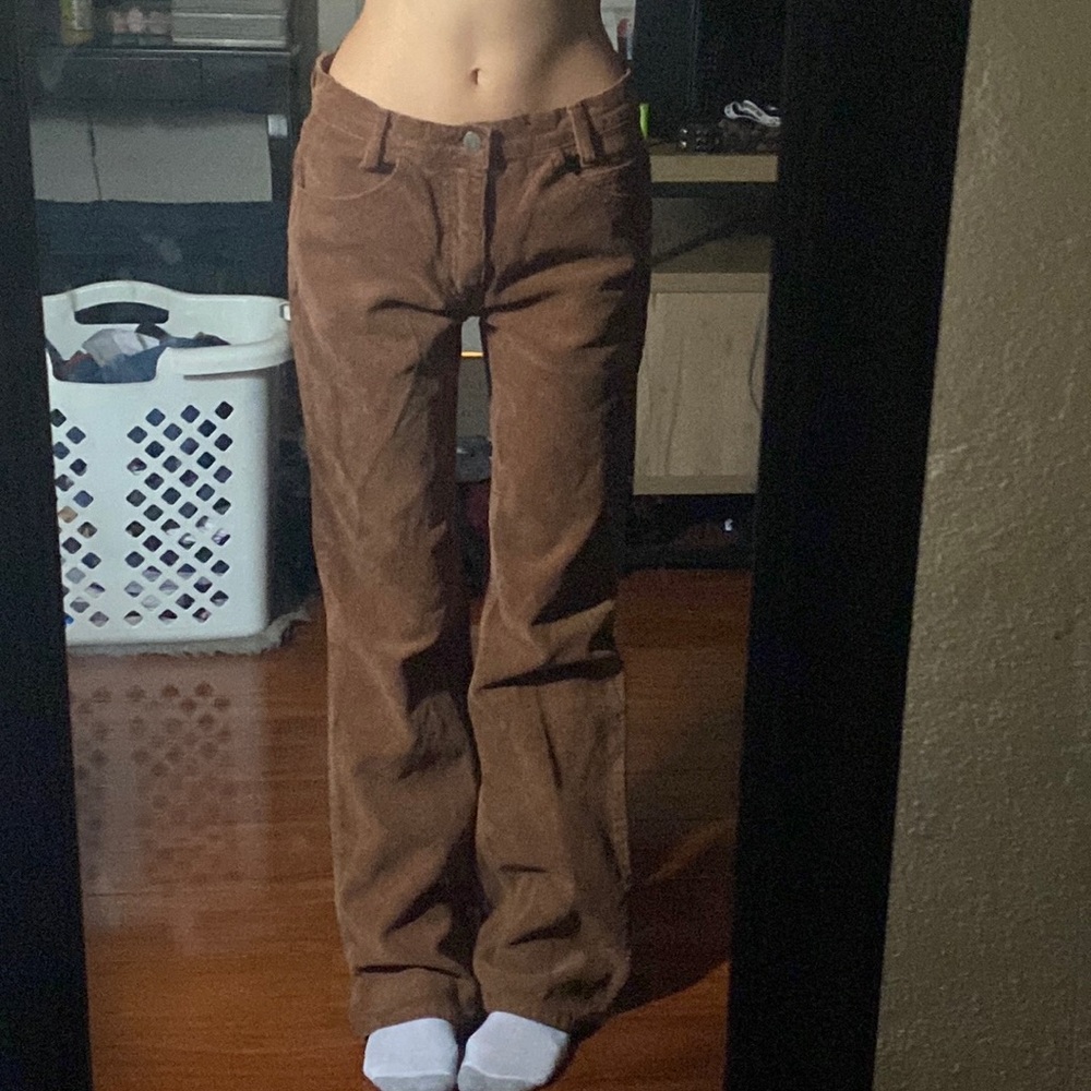 Brandy Melville tan corduroy pants